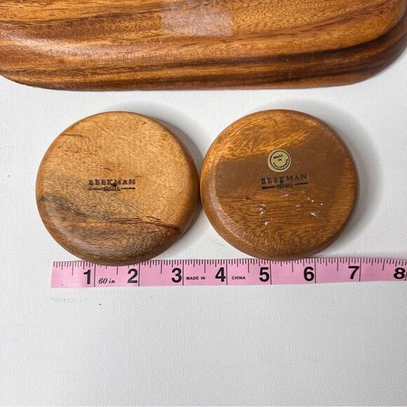 Beekman Home Acacia Appetizer Serving Set NWOT - Picture 5 of 6